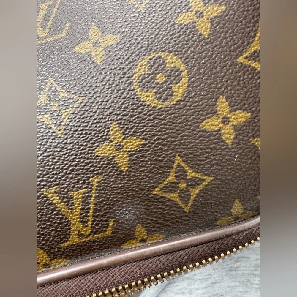 Louis Vuitton Brown and Tan Monogram Suitcase